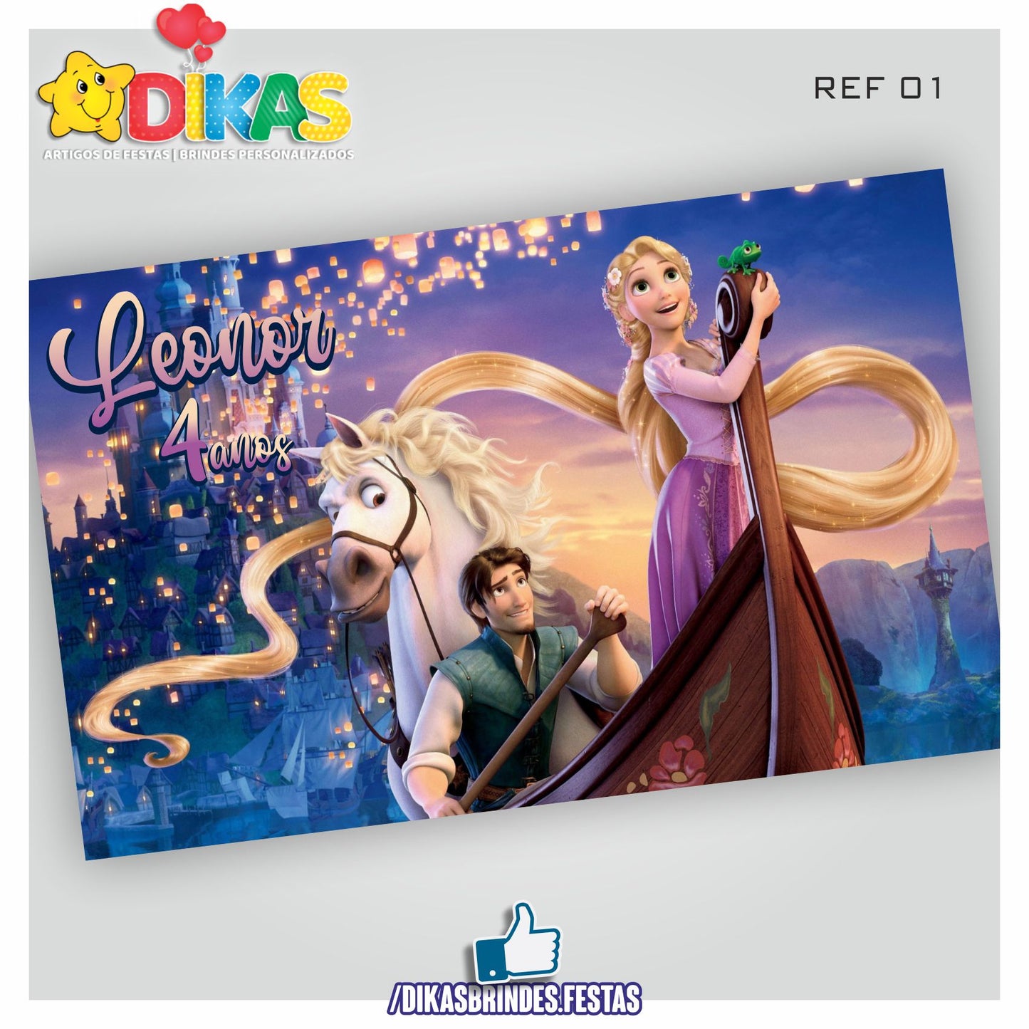 PAINEL TEMÁTICO E/OU PERSONALIZADO - RAPUNZEL