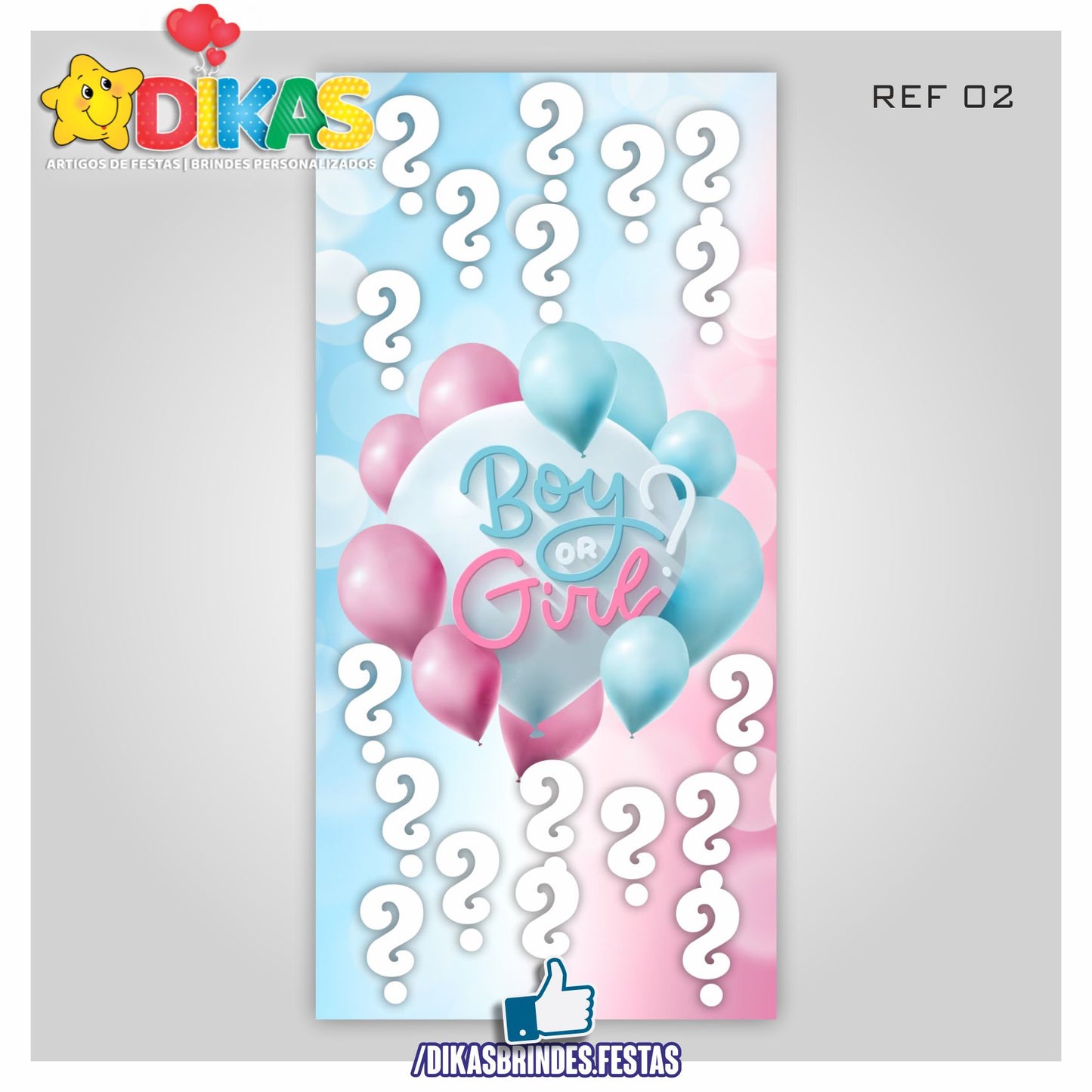 PAINEL TEMÁTICO E/OU PERSONALIZADO - CHÁ REVELAÇÃO