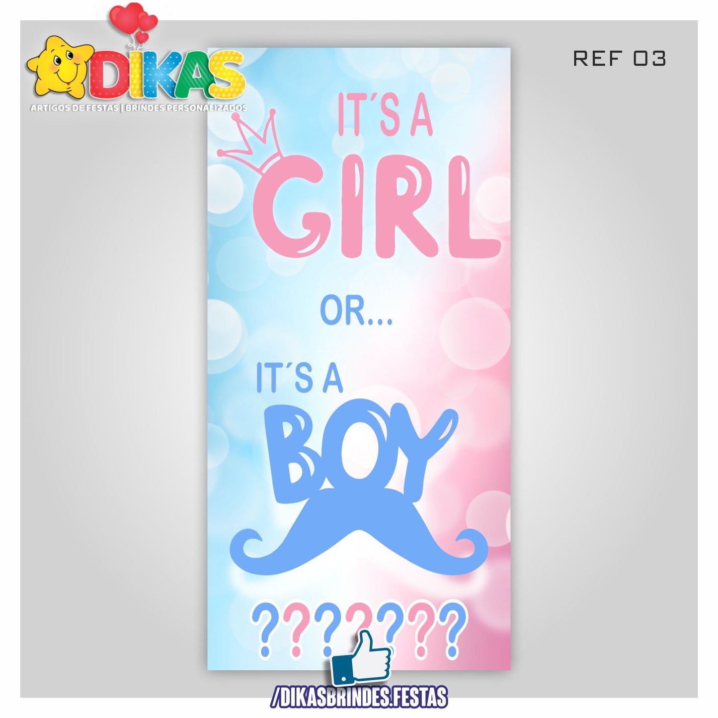 PAINEL TEMÁTICO E/OU PERSONALIZADO - CHÁ REVELAÇÃO