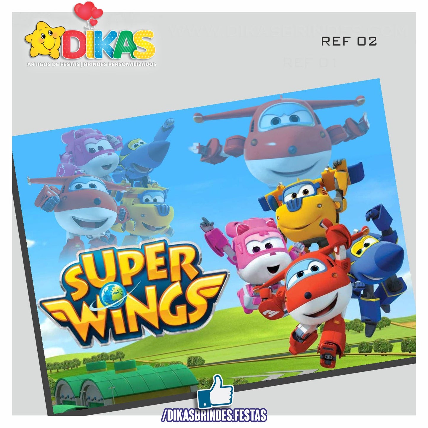 PAINEL TEMÁTICO E/OU PERSONALIZADO - SUPER WINGS