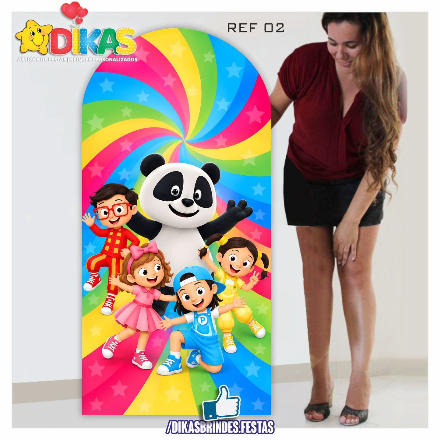 PAINEL ROMANO - PANDA E OS CARICAS