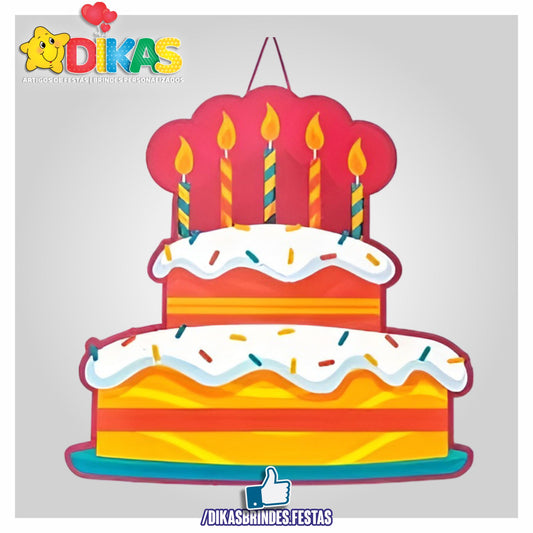 PINHATA BOLO DE ANIVERSÁRIO 34cm