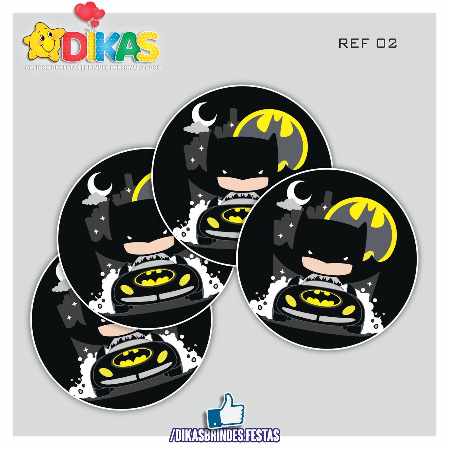 AUTOCOLANTE 5cm - BATMAN