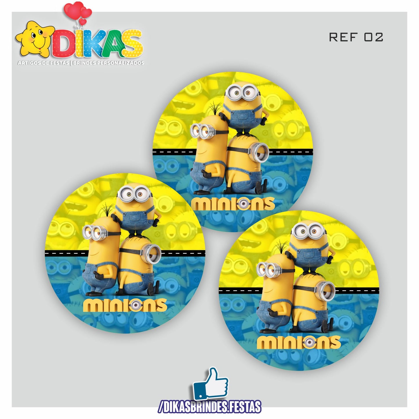 AUTOCOLANTE 5cm - MINIONS