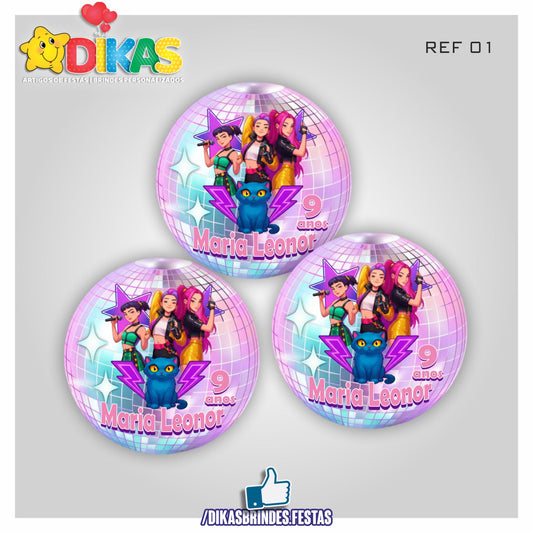 AUTOCOLANTE PERSONALIZADO (40 UNID) - GUERREIRAS DO K-POP