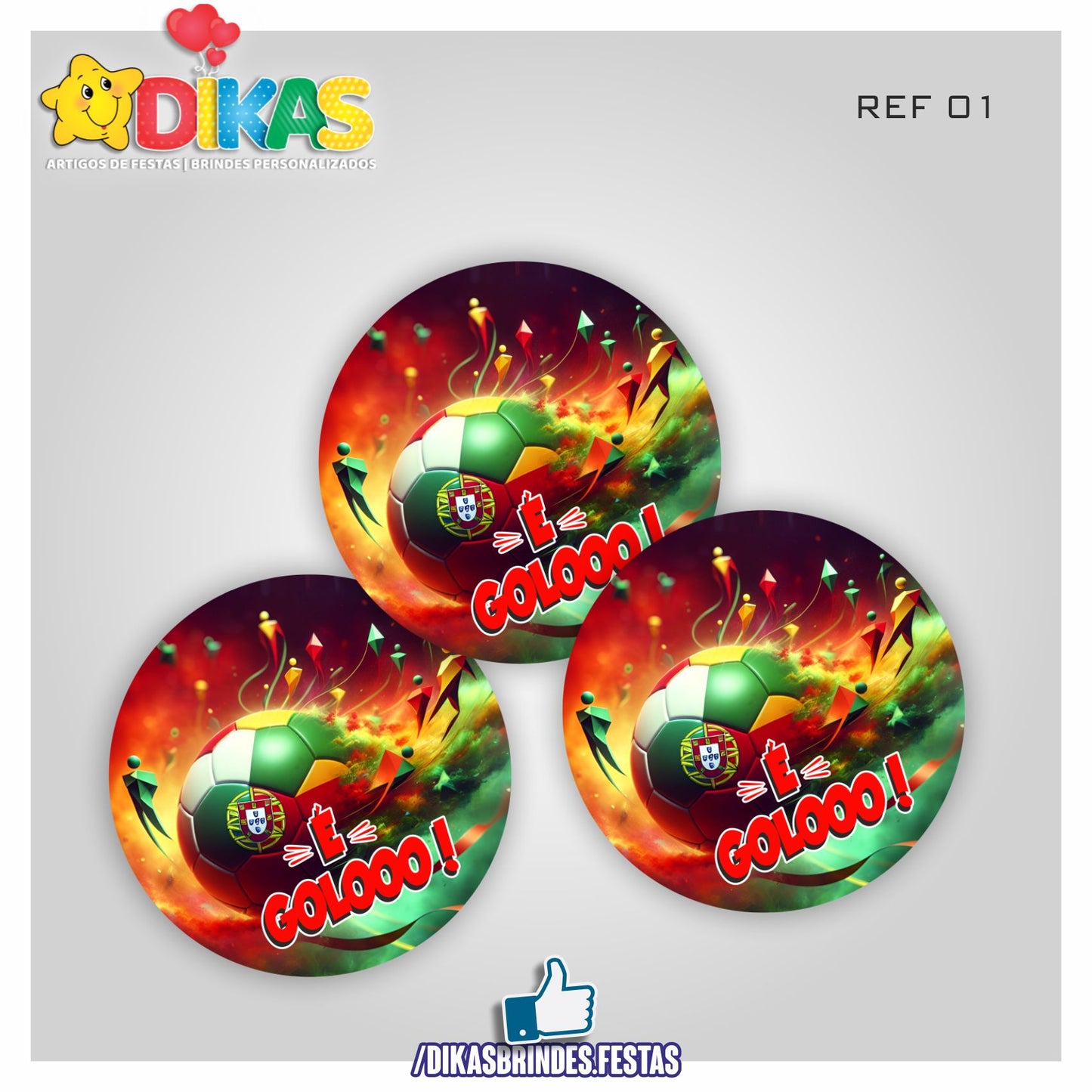 AUTOCOLANTE 5cm - FUTEBOL PORTUGAL