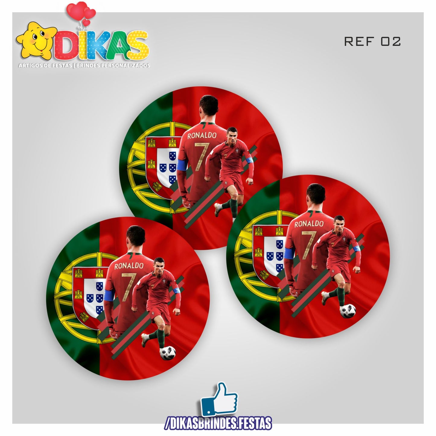 AUTOCOLANTE 5cm - FUTEBOL PORTUGAL