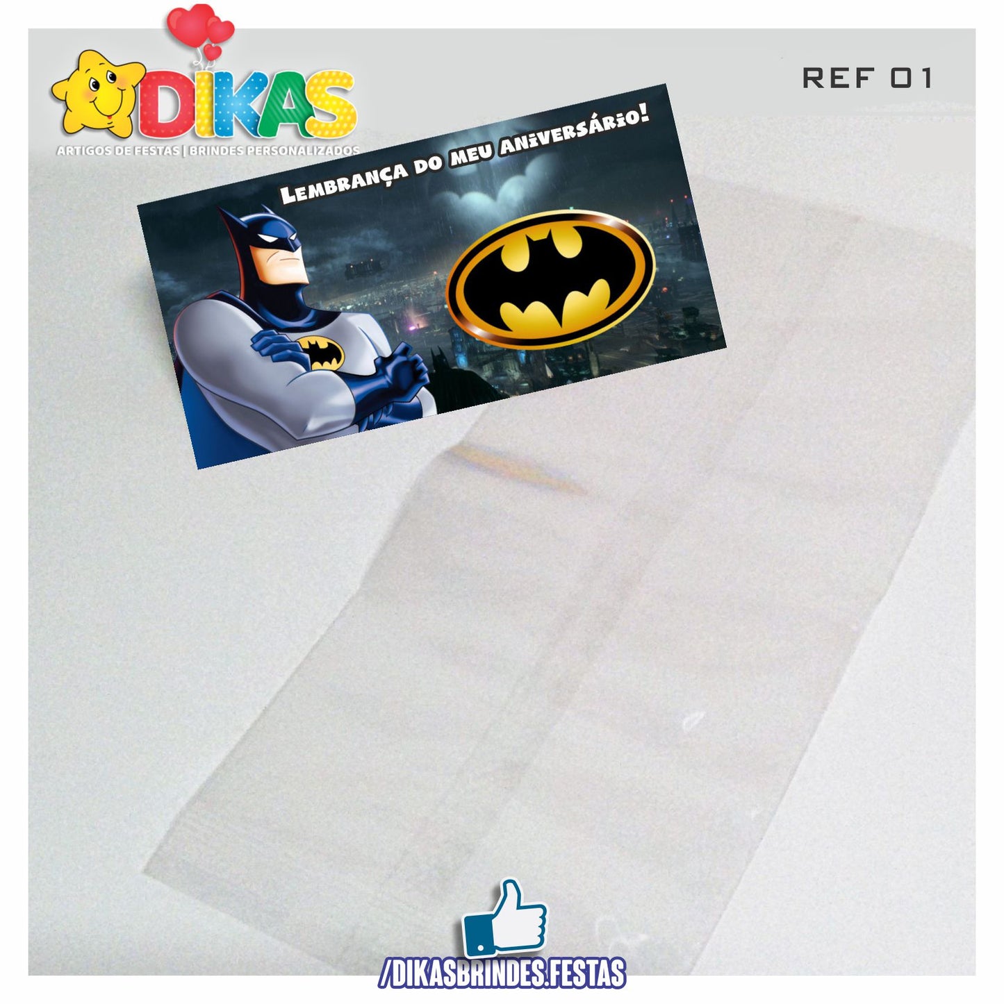 SACO PRENDA C/ TAG (6unid.) - BATMAN