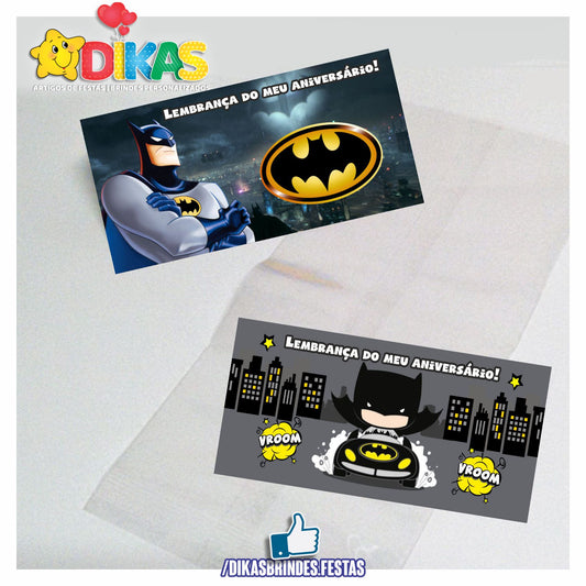 SACO PRENDA C/ TAG (6unid.) - BATMAN