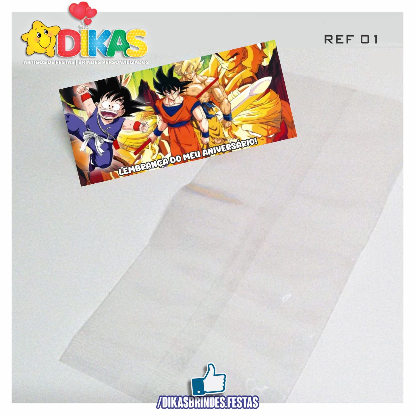 SACO PRENDA C/ TAG (6unid.) - DRAGON BALL