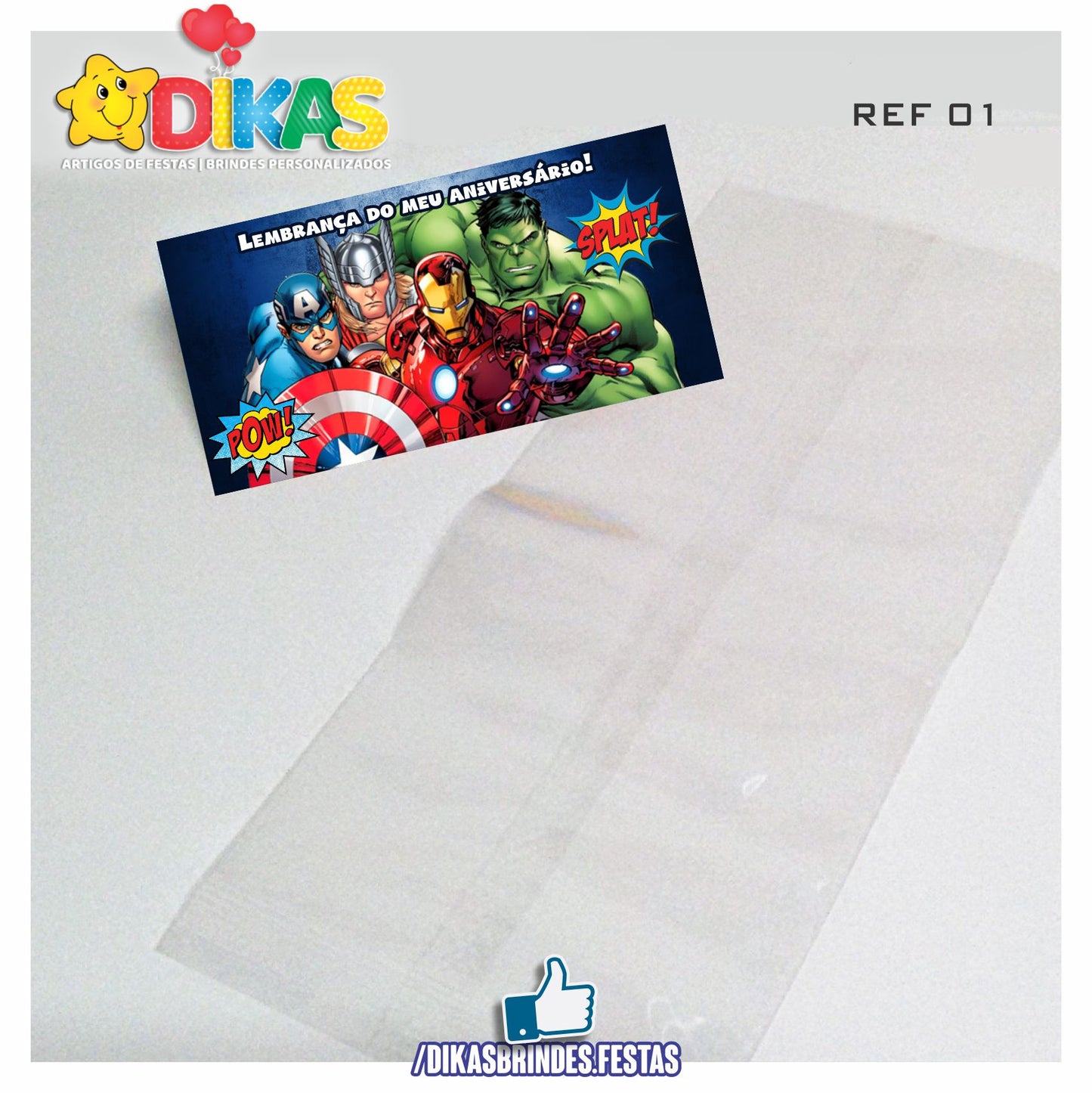 SACO PRENDA C/ TAG (6unid.) - AVENGERS