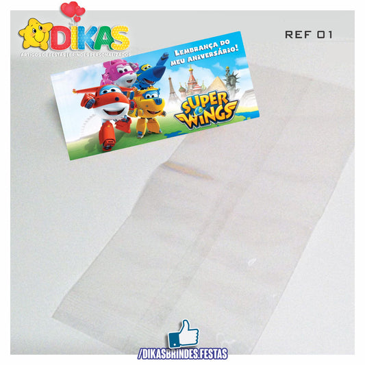 SACO PRENDA C/ TAG (6unid.) - SUPER WINGS