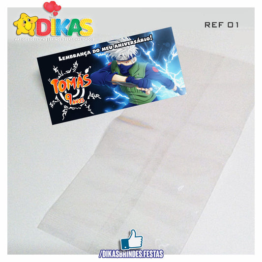 SACO PRENDA C/ TAG PERSONALIZADO - NARUTO