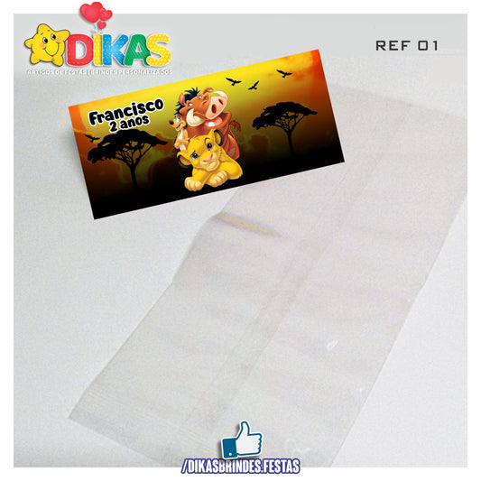 SACO PRENDA C/ TAG PERSONALIZADO - REI LEÃO