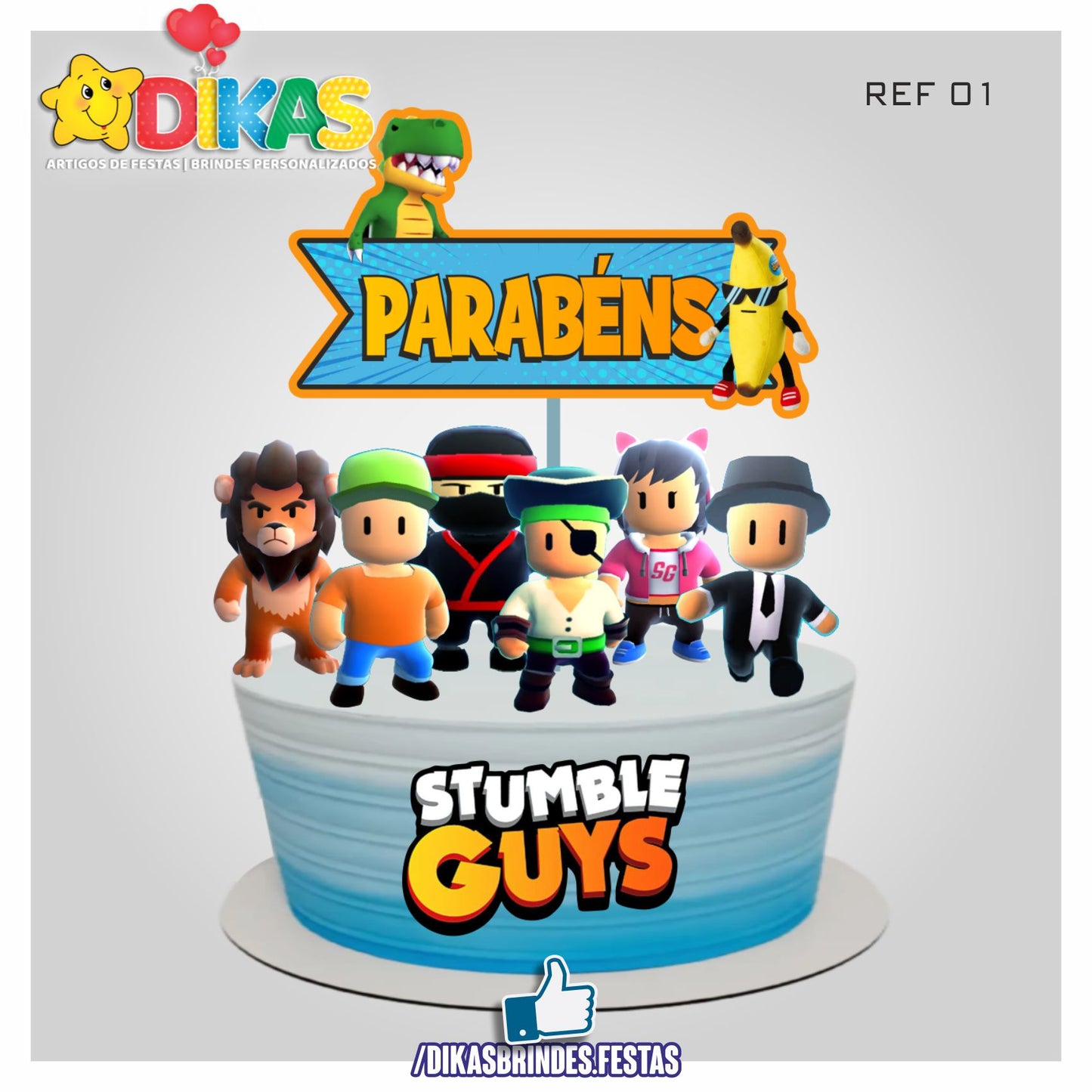 TOPO DE BOLO - STUMBLE GUYS