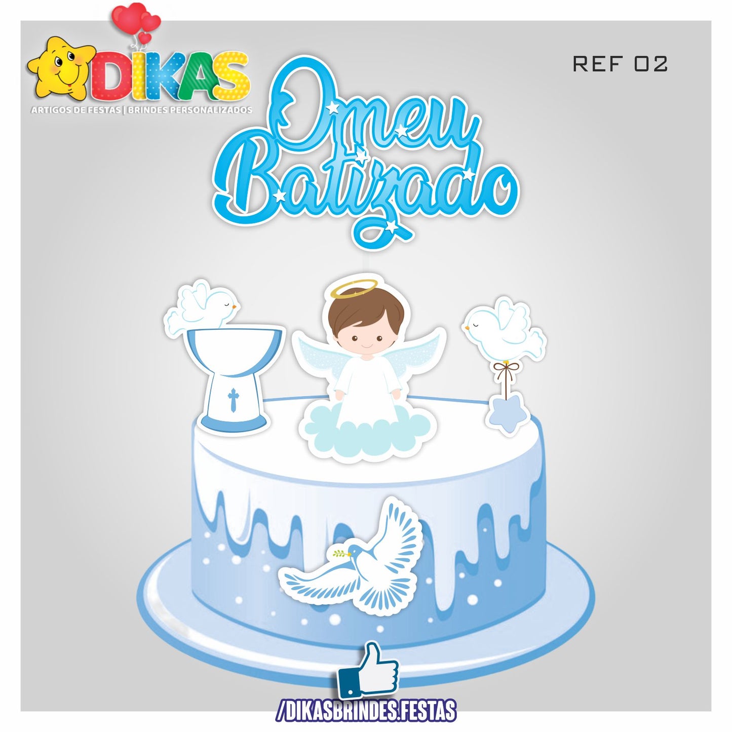 TOPO DE BOLO - BATIZADO