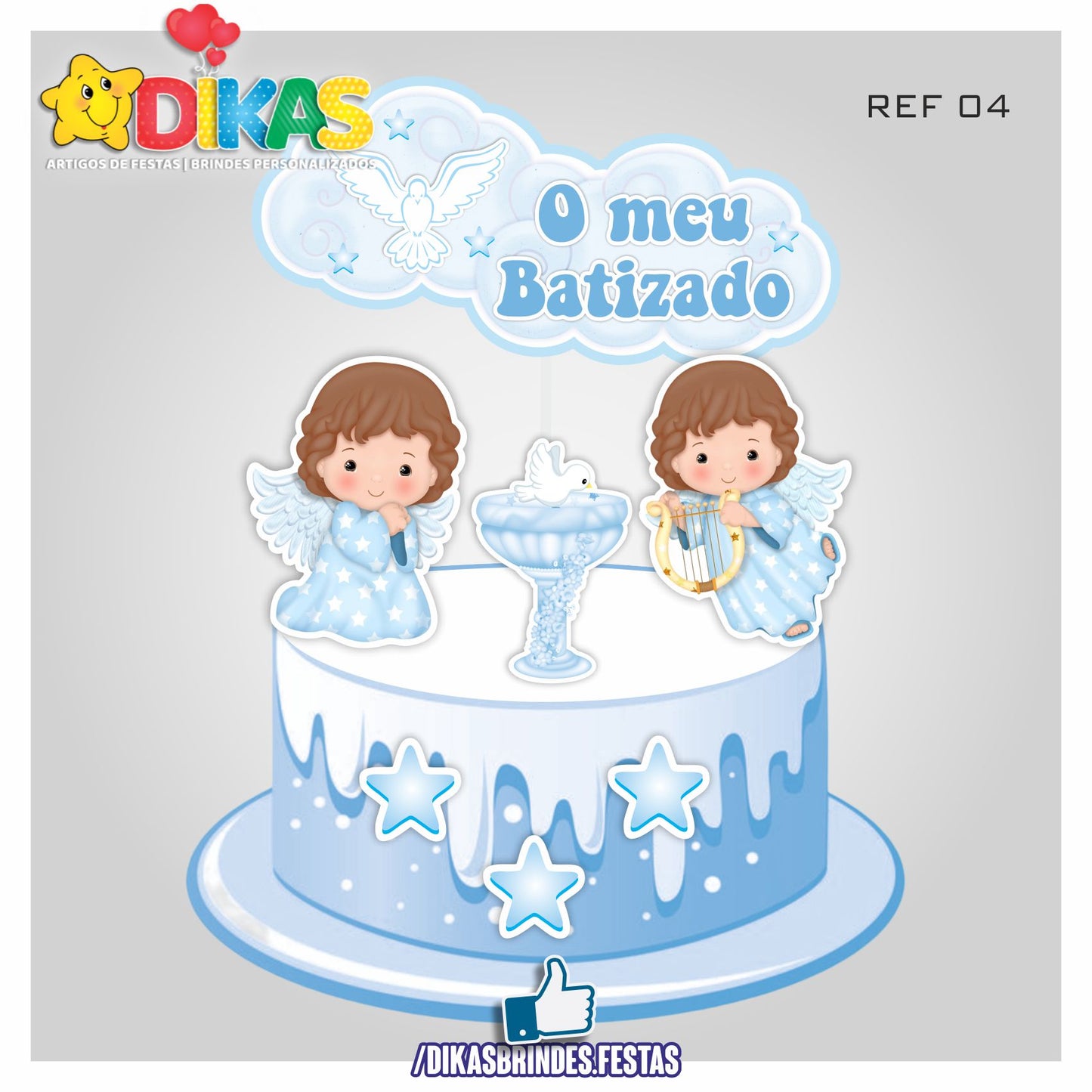 TOPO DE BOLO - BATIZADO