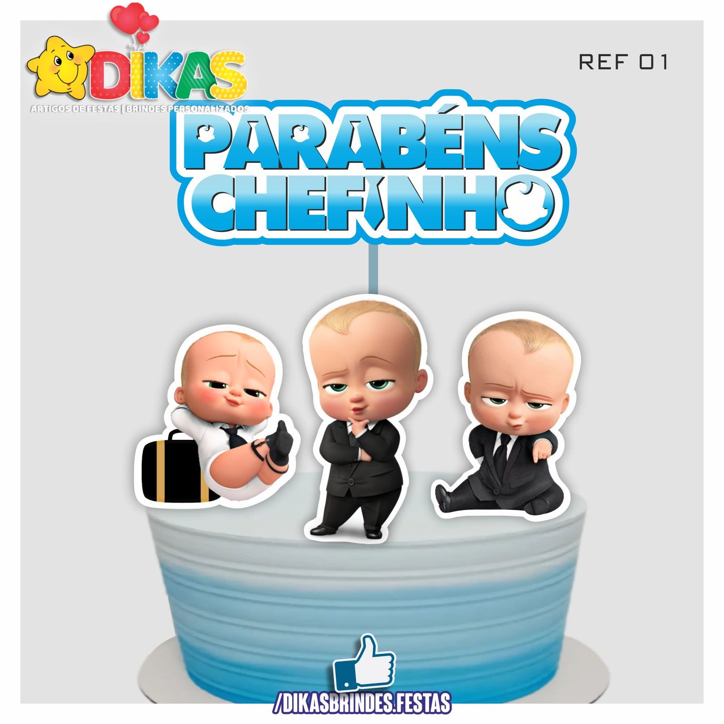 TOPO DE BOLO - BOSS BABY