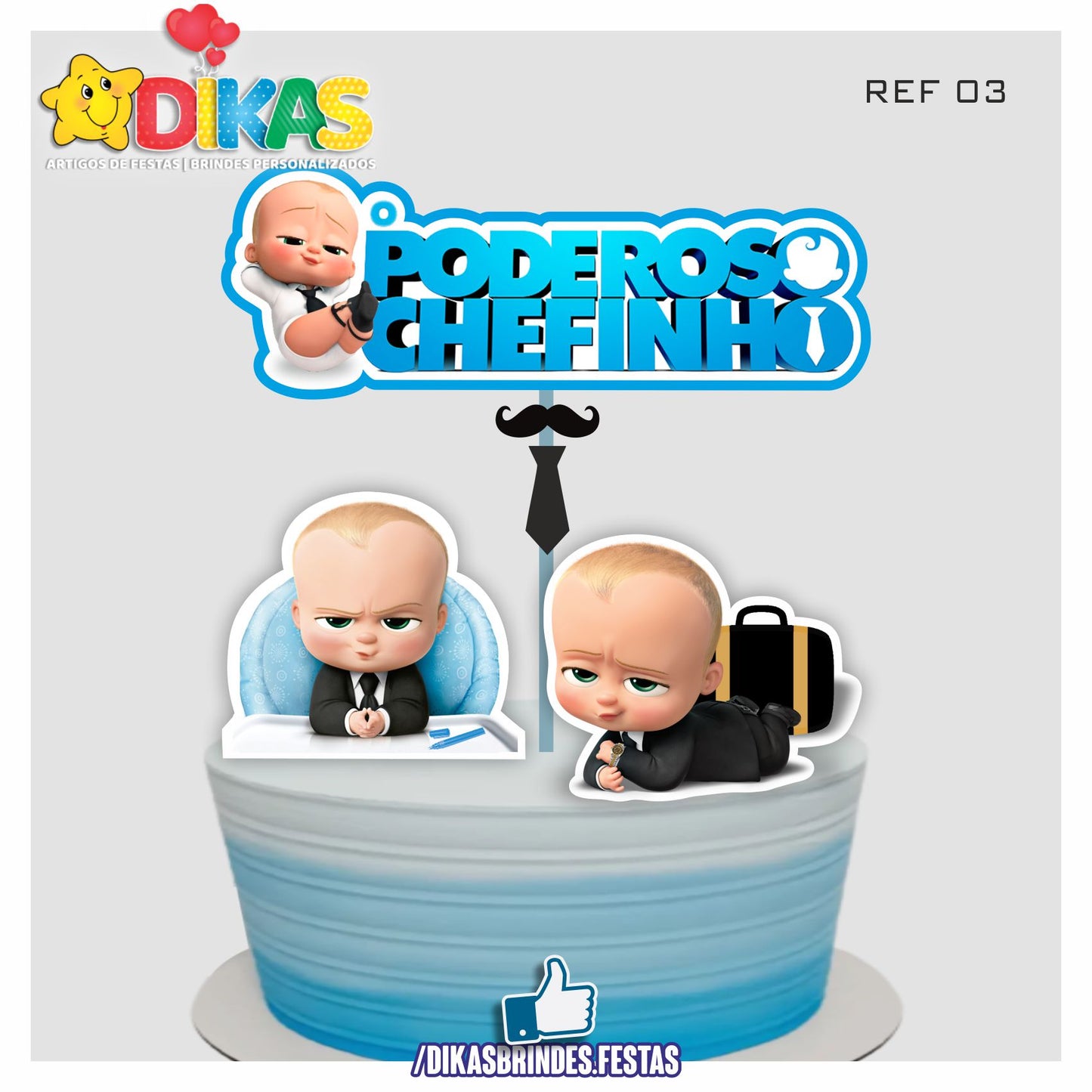 TOPO DE BOLO - BOSS BABY