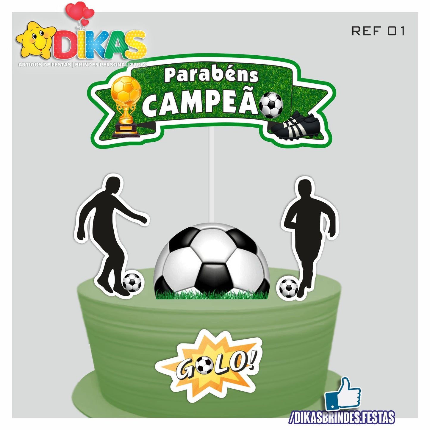 TOPO DE BOLO - FUTEBOL