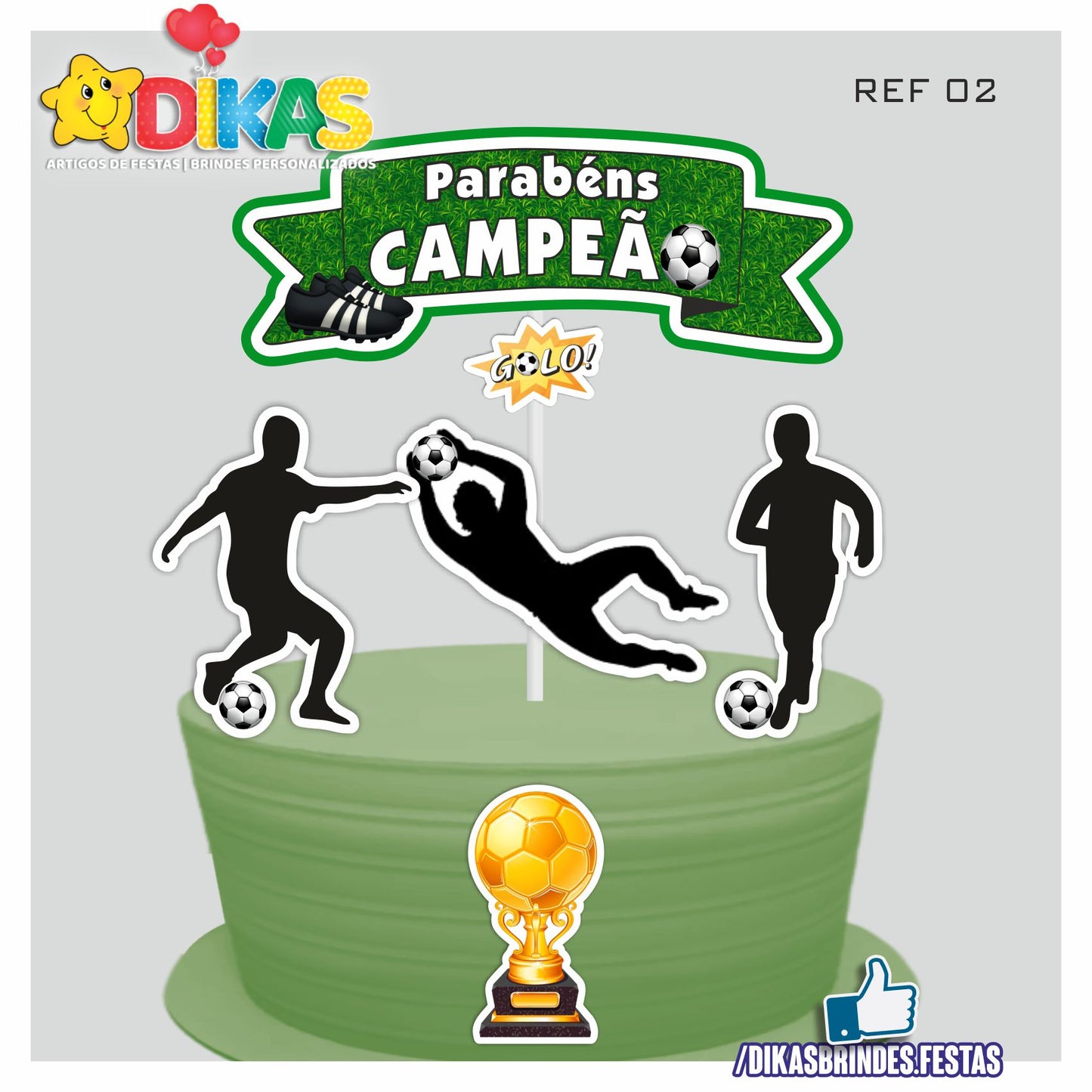 TOPO DE BOLO - FUTEBOL