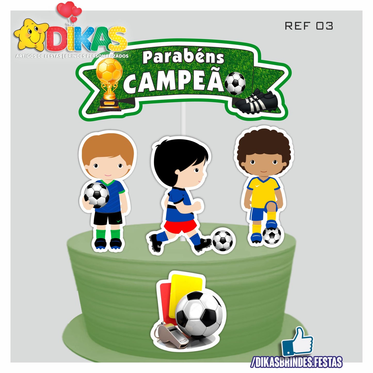 TOPO DE BOLO - FUTEBOL