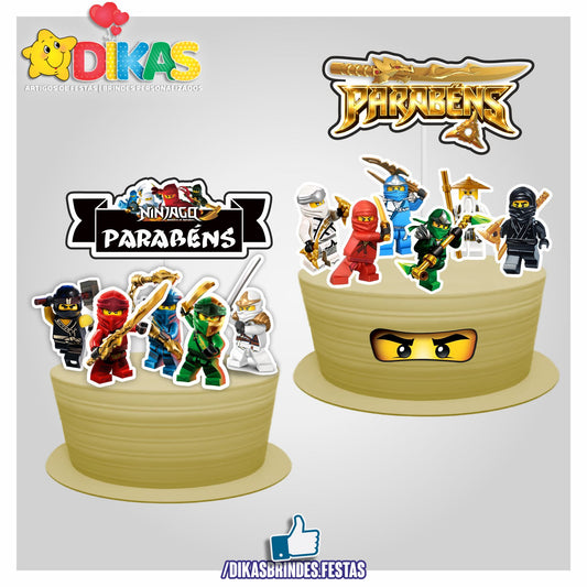 TOPO DE BOLO - NINJAGO