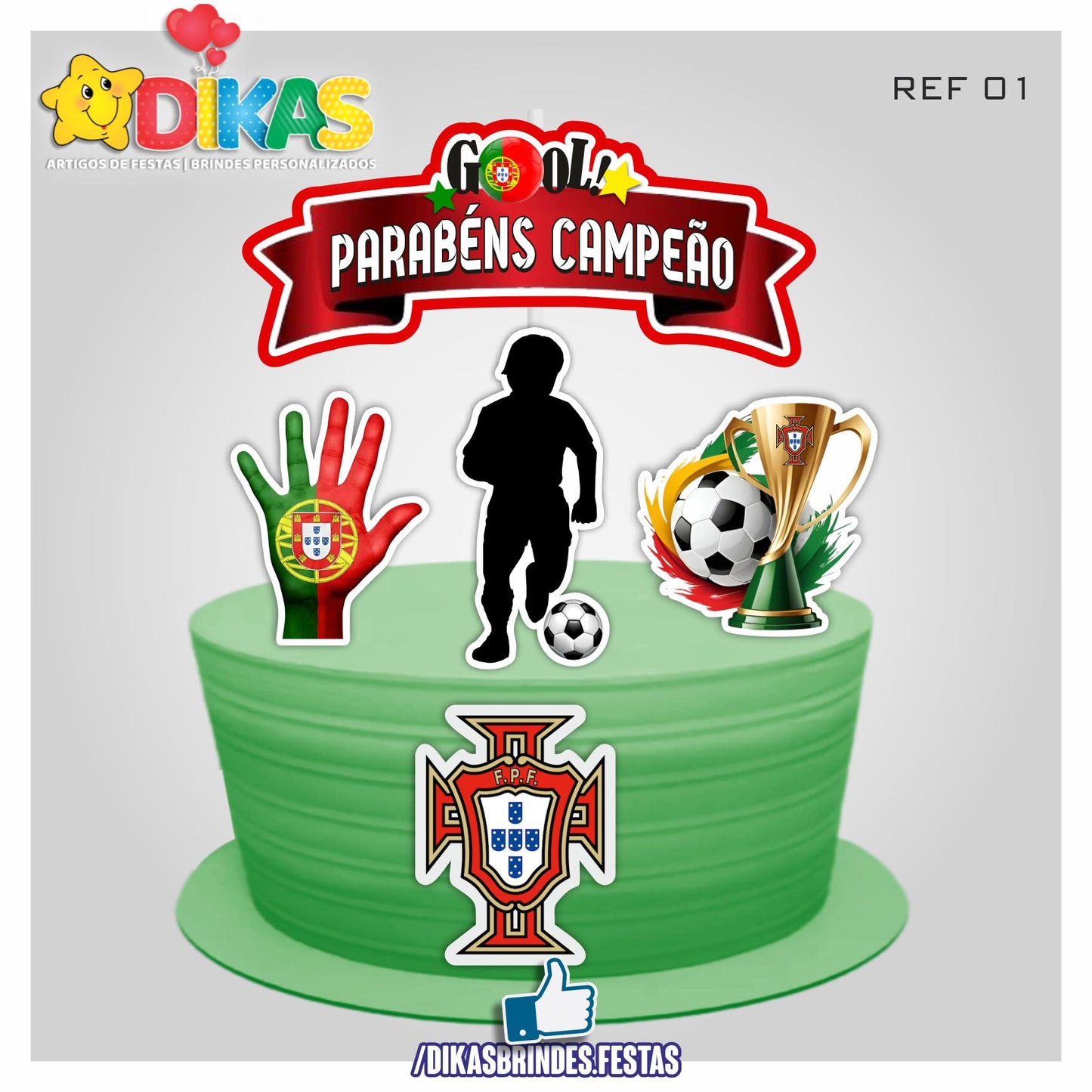 TOPO DE BOLO - FUTEBOL PORTUGAL