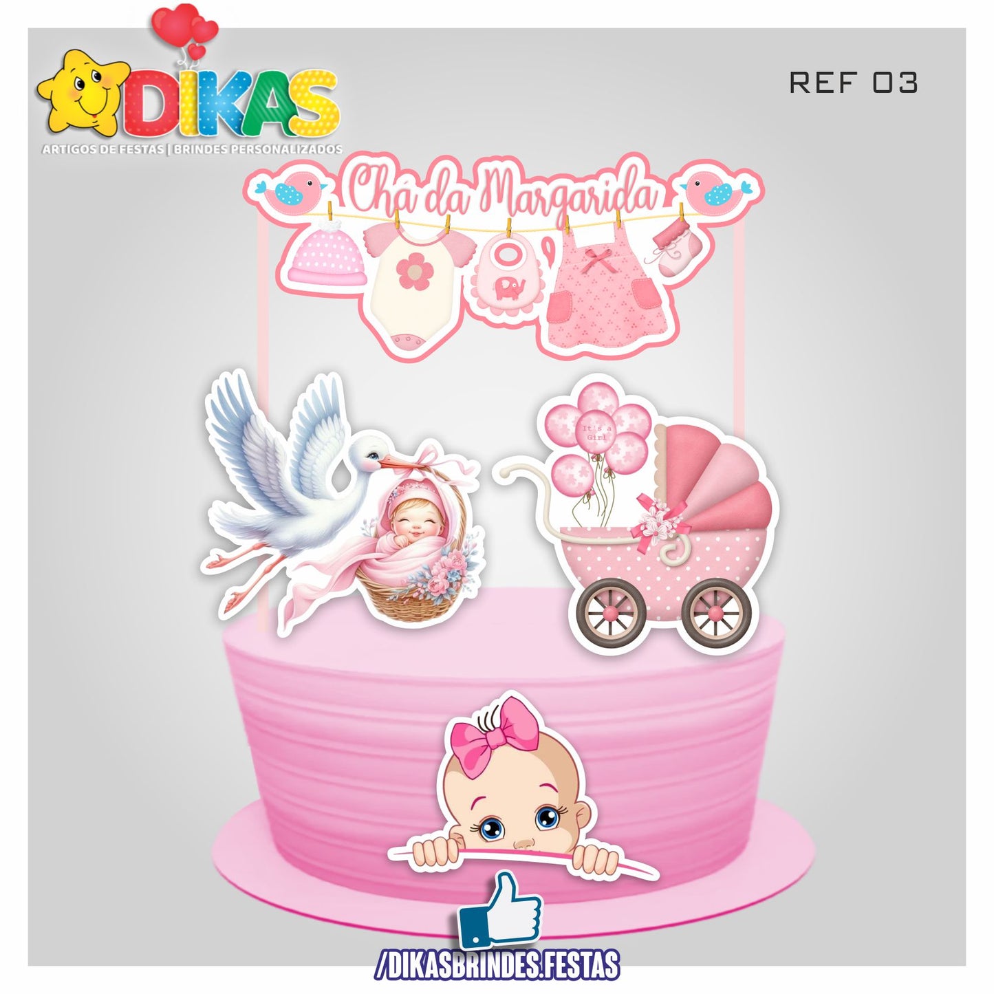 TOPO DE BOLO PERSONALIZADO - BEBÉ