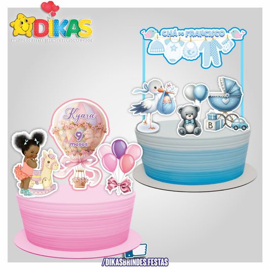 TOPO DE BOLO PERSONALIZADO - BEBÉ