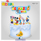 TOPO DE BOLO PERSONALIZADO - MICKEY E OS AMIGOS