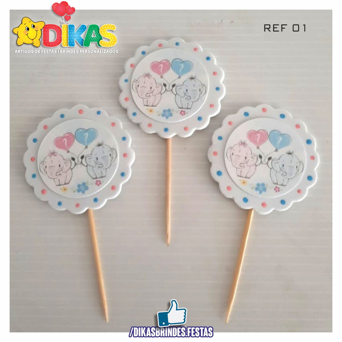 TOPPERS ARTESANAL - CHÁ REVELAÇÃO