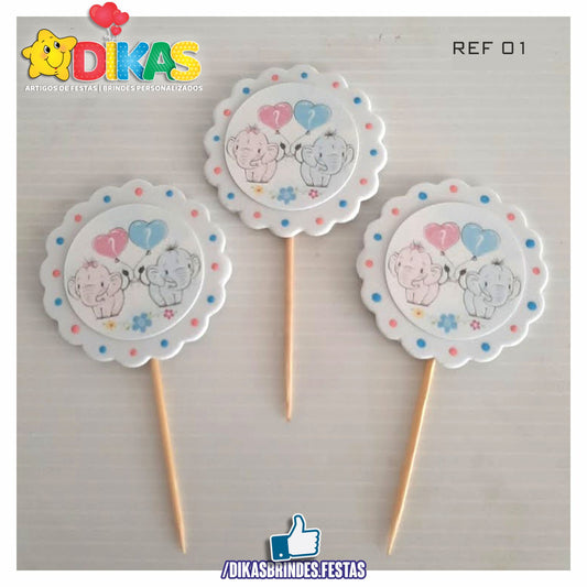 TOPPERS ARTESANAL - CHÁ REVELAÇÃO