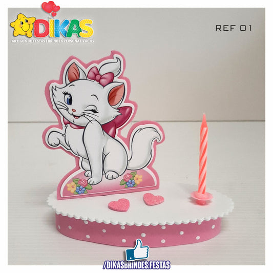TOPO DE BOLO SIMPLES - GATA MARIE