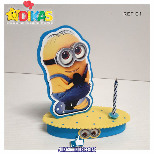 TOPO DE BOLO SIMPLES - MINIONS