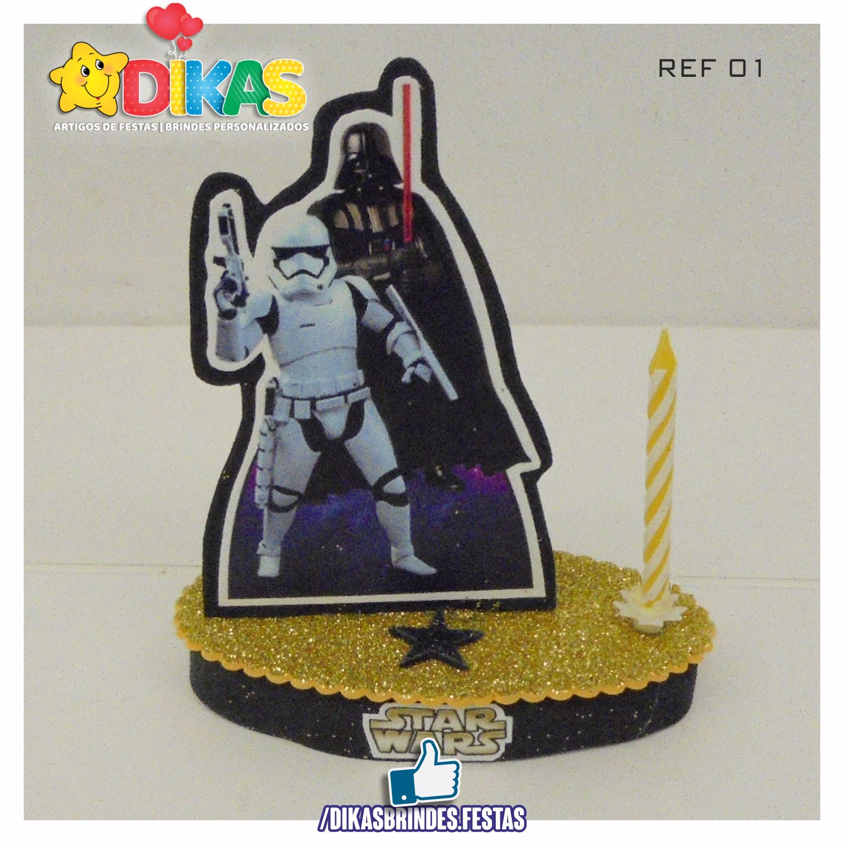 TOPO DE BOLO SIMPLES - STAR WARS – dikasbrindes