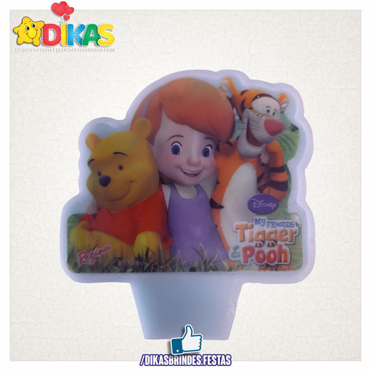 VELA DE PARAFINA - POOH E TIGGER