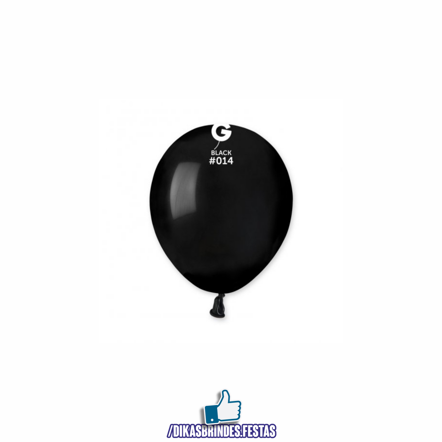 BALÃO LÁTEX PRETO 5" - SACO COM 100