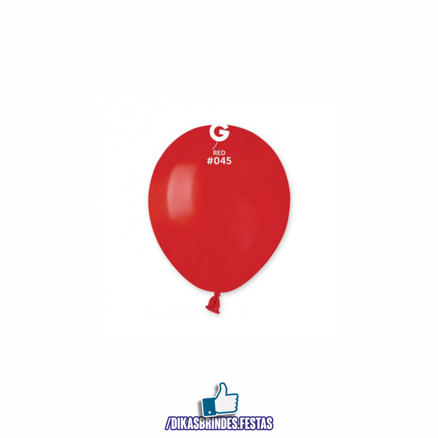 BALÃO LÁTEX VERMELHO 5" - SACO COM 100