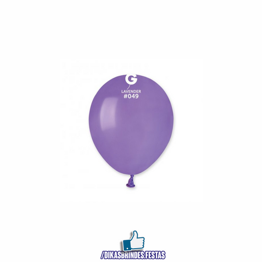 BALÃO LÁTEX ROXO  5" - SACO COM 100