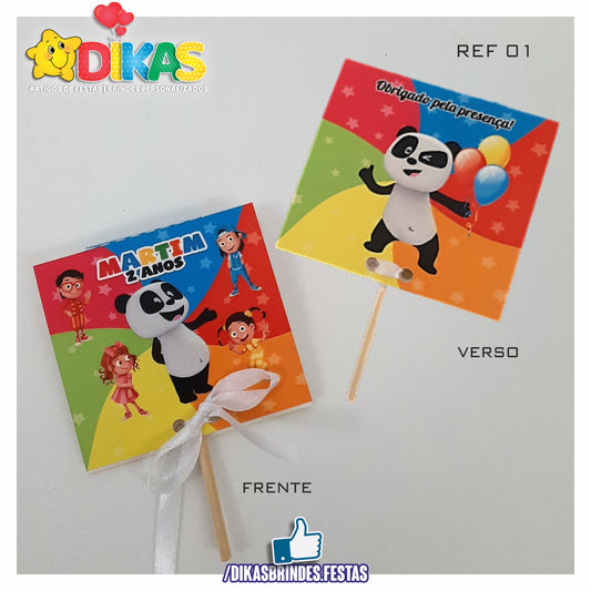 CHUPA PERSONALIZADO - PANDA E OS CARICAS