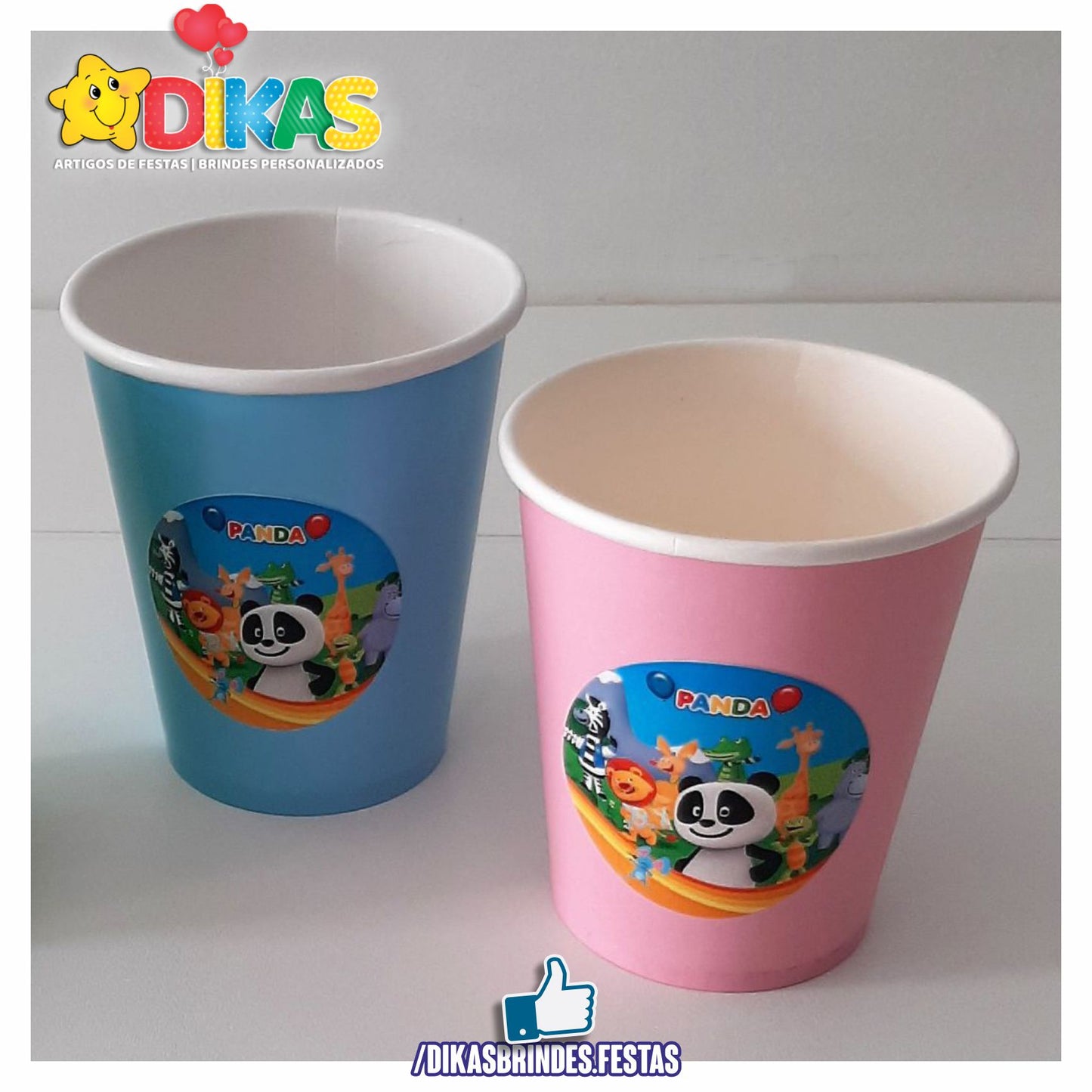 COPO EM PAPEL 20cl - PANDA E OS AMIGOS