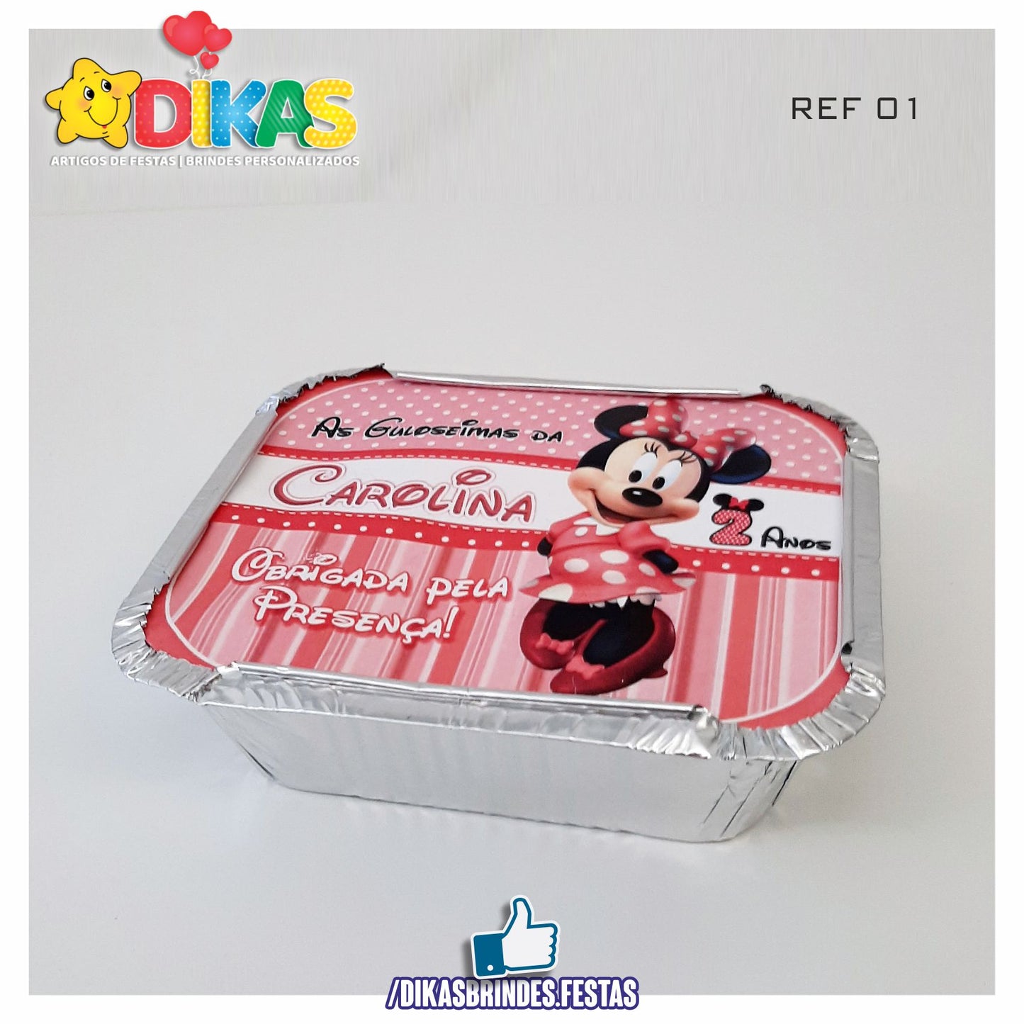 CAIXAS PERSONALIZADAS PARA BRINDES - MINNIE ROSA