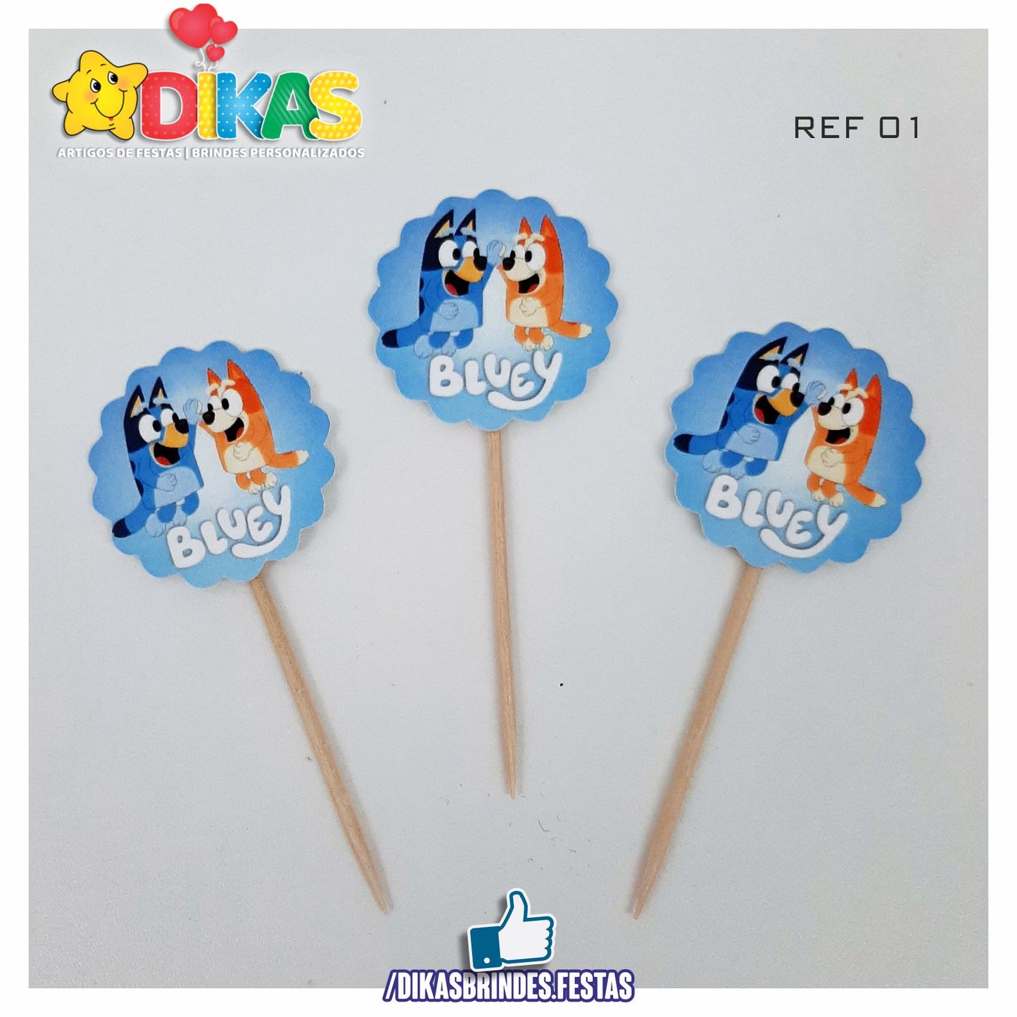 TOPPERS SIMPLES - BLUEY