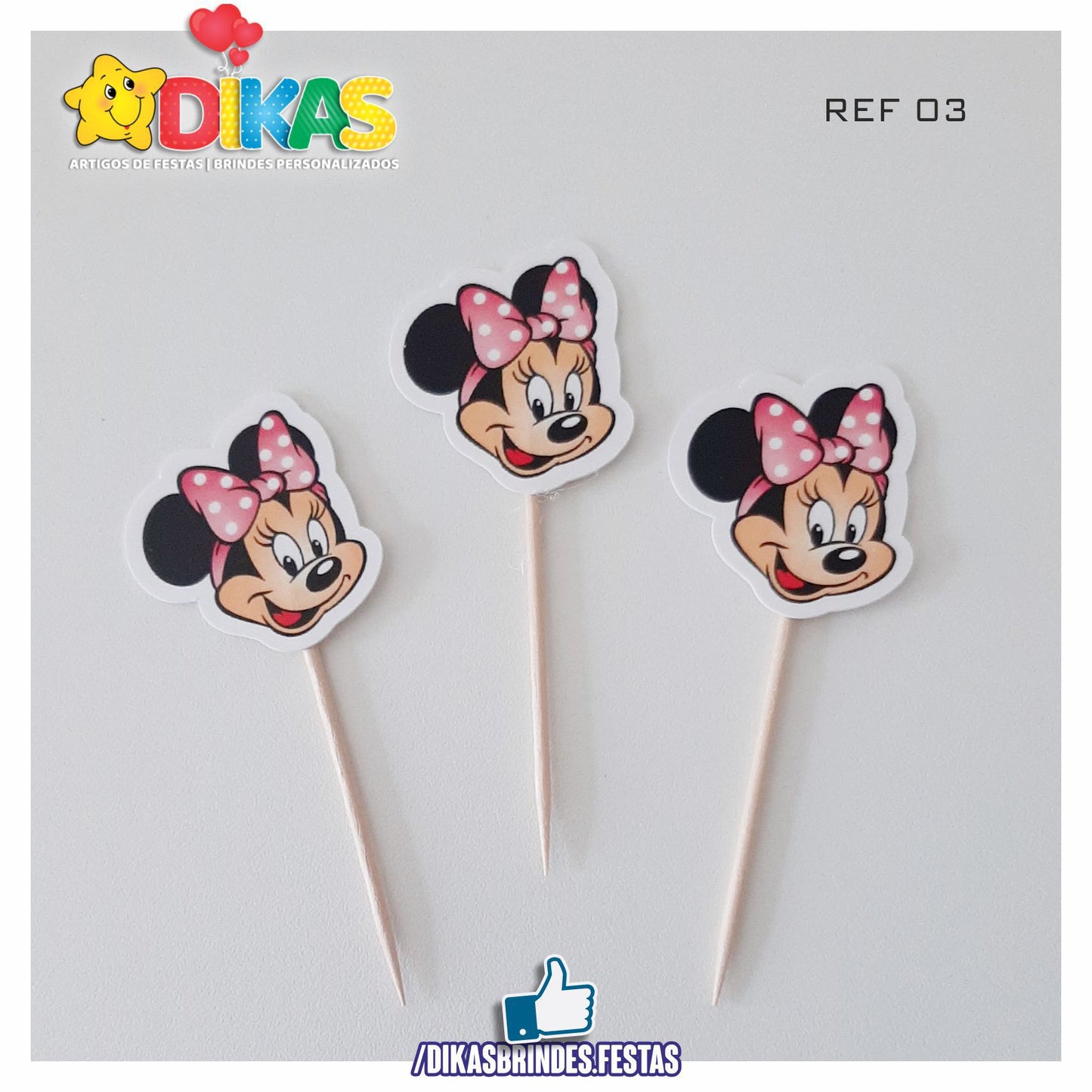 TOPPERS SIMPLES - MINNIE ROSA
