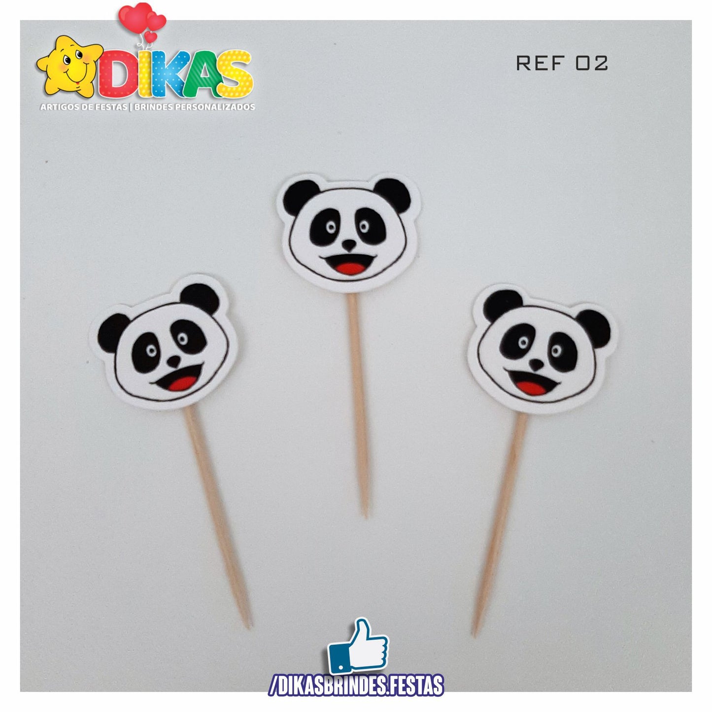 TOPPERS SIMPLES - PANDA E OS AMIGOS