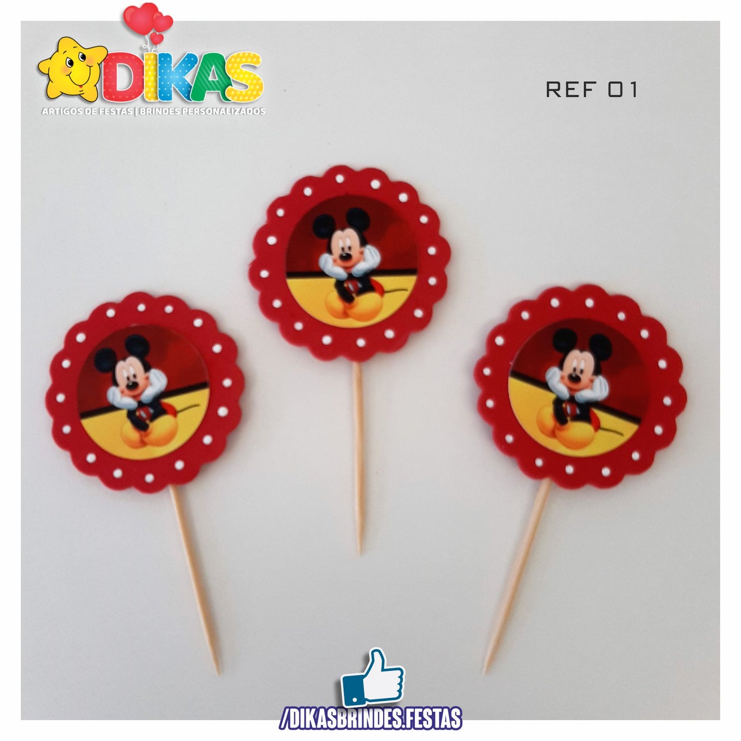 TOPPERS ARTESANAL - MICKEY